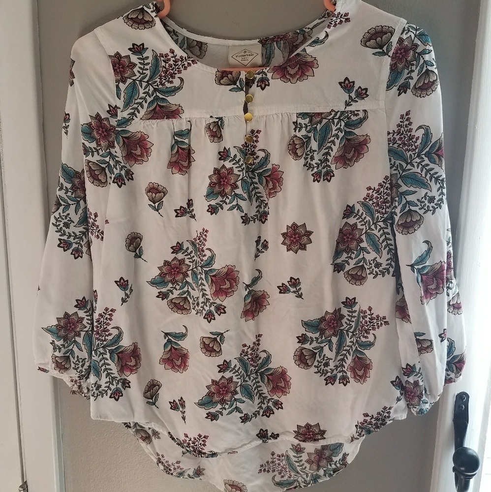 Floral Print St. John's Bay Blouse